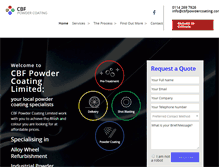 Tablet Screenshot of cbfpowdercoating.com